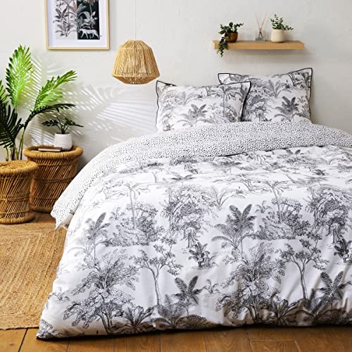LEVASSEUR Linge de lit Parure 240x220 housse de couette coton blanc