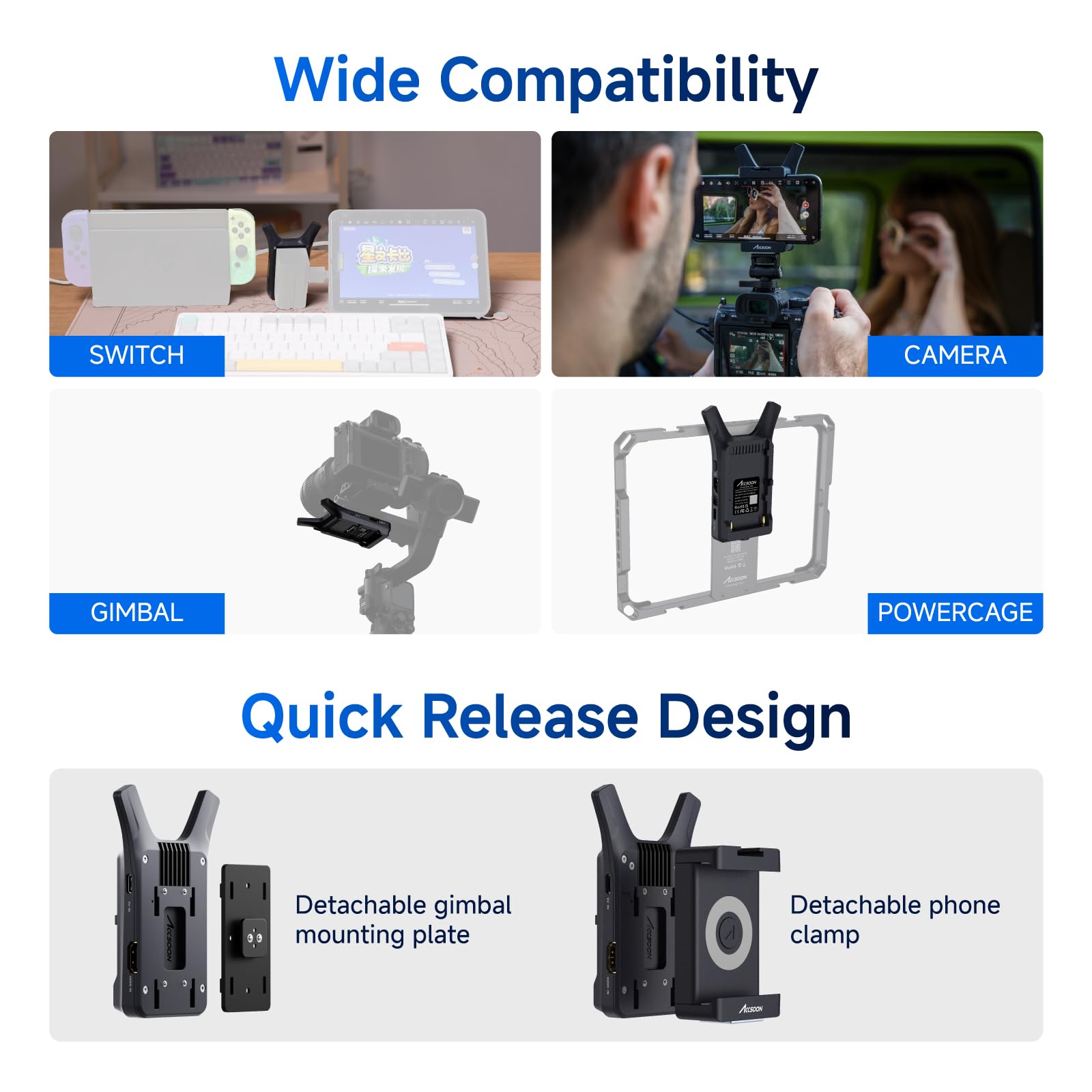 Accsoon CineView Nano émetteur vidéo HDMI 1080p60 150m