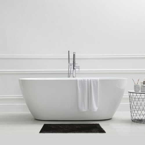 Levasseur Shiny Tapis de Bain Noir 60x120cm Fil Doré