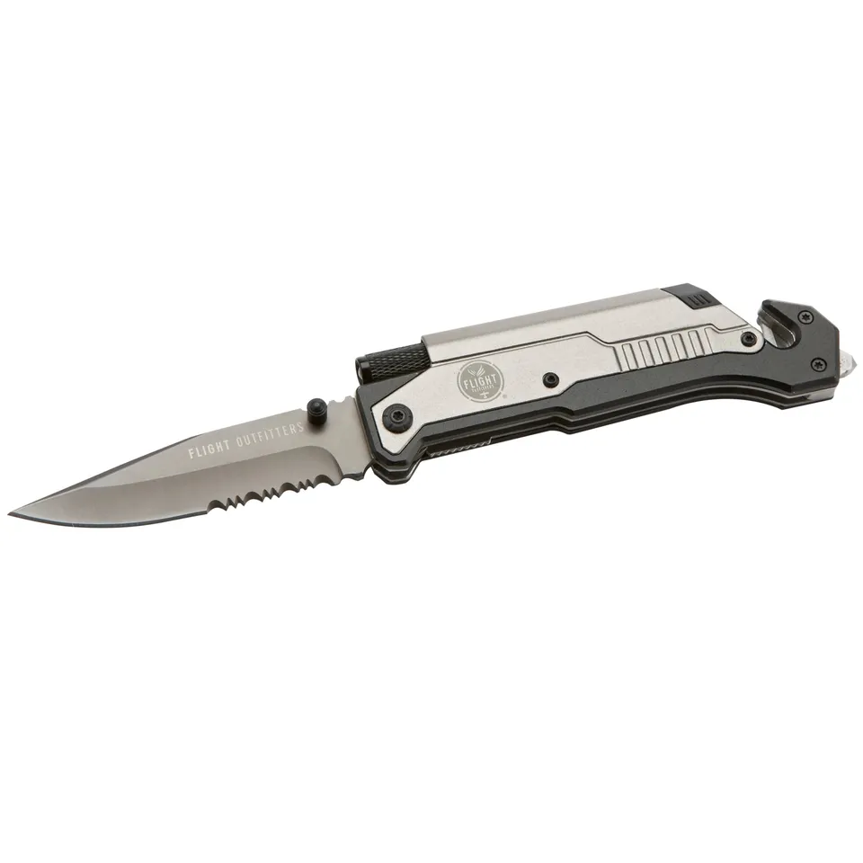 Flight Outfitters couteau de survie pilote lame crantée