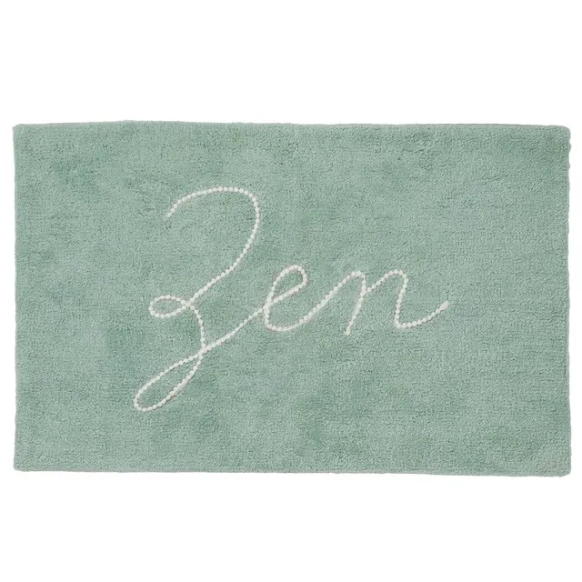 LEVASSEUR Zen Tapis de Bain Coton Vert 50x80cm