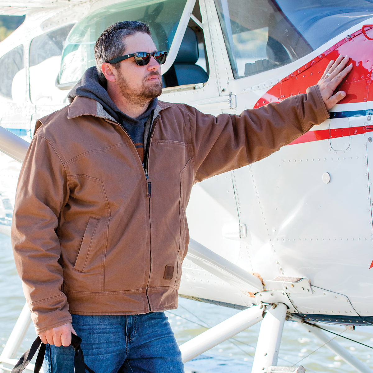 Flight Outfitters Bush Pilot Veste Pilote Gris Taille L
