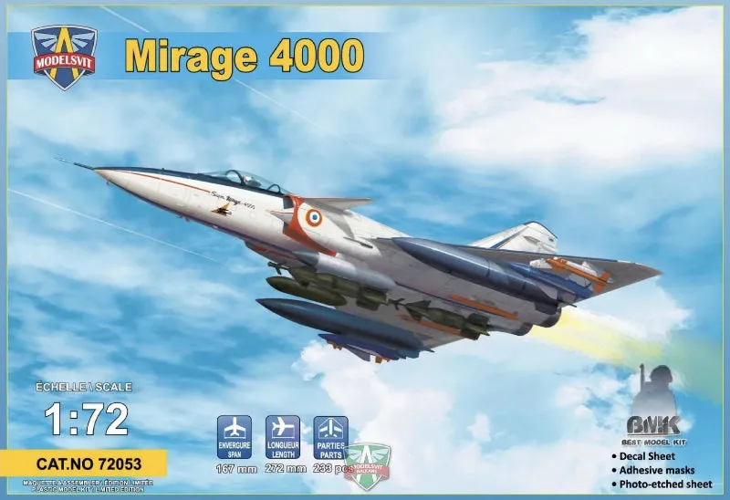 Modelsvit Mirage 4000 maquette 1/72 à construire