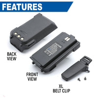 Rugged Air Batterie Radio RDH-X ABH7 3600mAh Li-Ion 7,4V