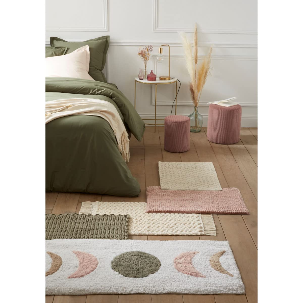 Levasseur Kids Tapis de Bain Vert Soleil 60x120cm Coton