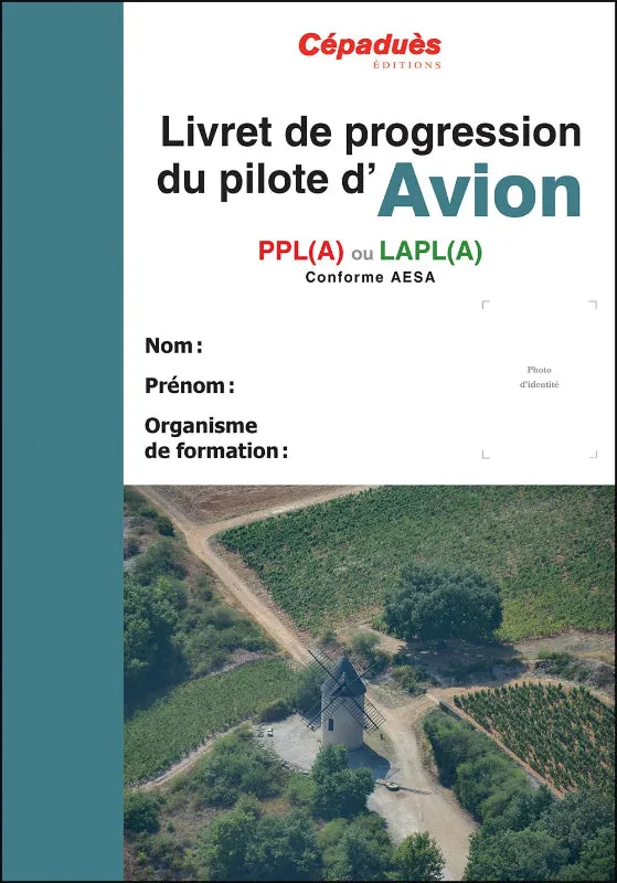 Livret de progression pilote Avion PPL LAPL 21e édition