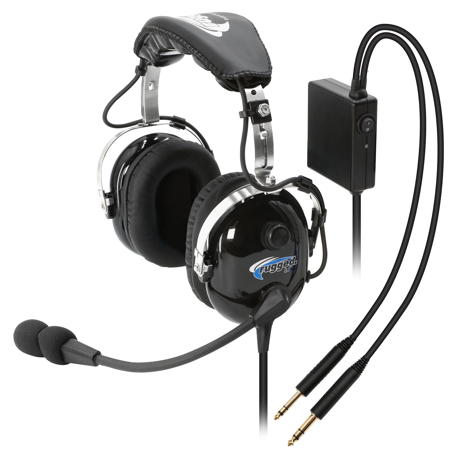 Rugged Air RA950 casque aviation ANR stéréo noir
