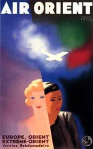 La Boutique du Pilote Air France affiche 63x100 cm Air Orient