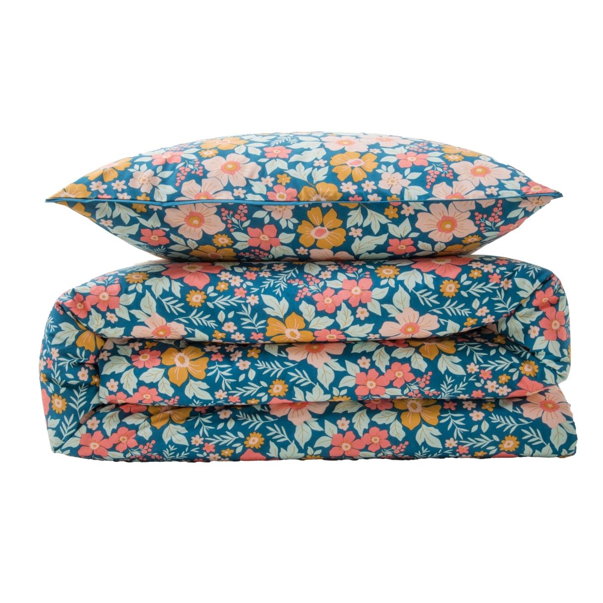 LEVASSEUR Ondine parure de lit coton bleu 240x220cm
