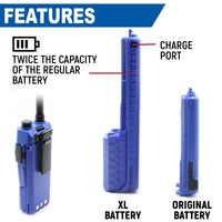 Rugged Air BAT-RH5R-XL Batterie Radio 3800mAh 7,4V