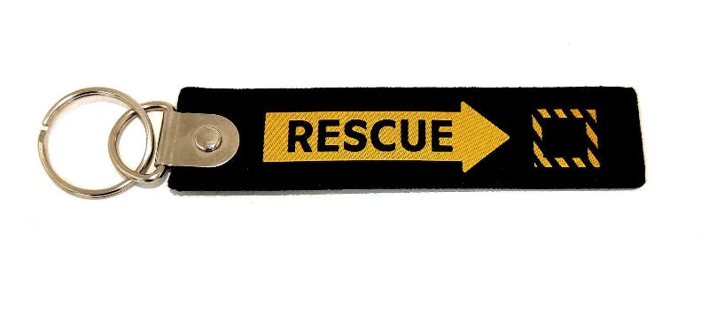 La Boutique du Pilote Flamme RESCUE porte-clés 13 x 3 cm
