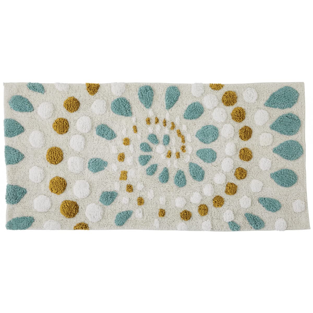 LEVASSEUR Salle de bain tapis bain coton multicouleur 60x120cm
