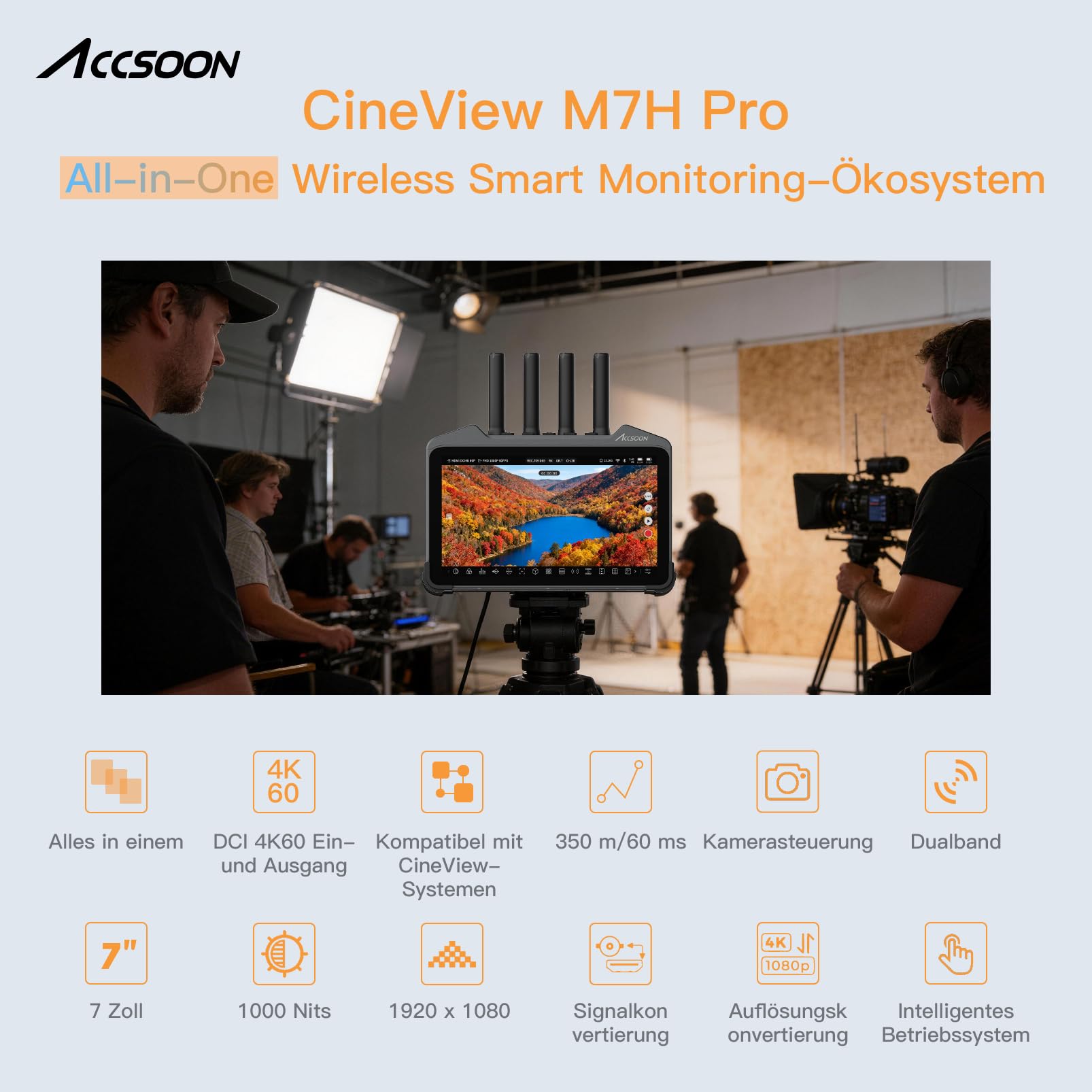 Accsoon CineView M7H Pro moniteur 7" 4K60 1000 nits