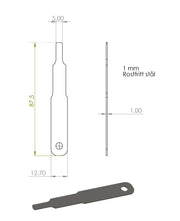 Radne Cale épaisseur 1mm Raket 95 CIK/FIA inox