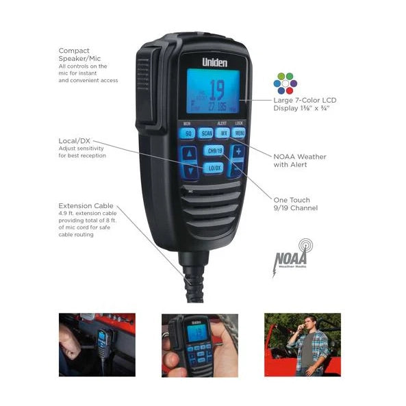 Uniden CMX760 Micro CB radio commande déportée origine