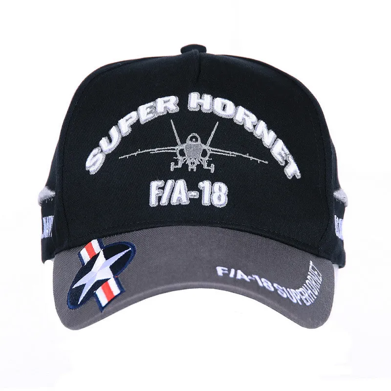 La Boutique du Pilote Super Hornet F/A-18 casquette noire coton