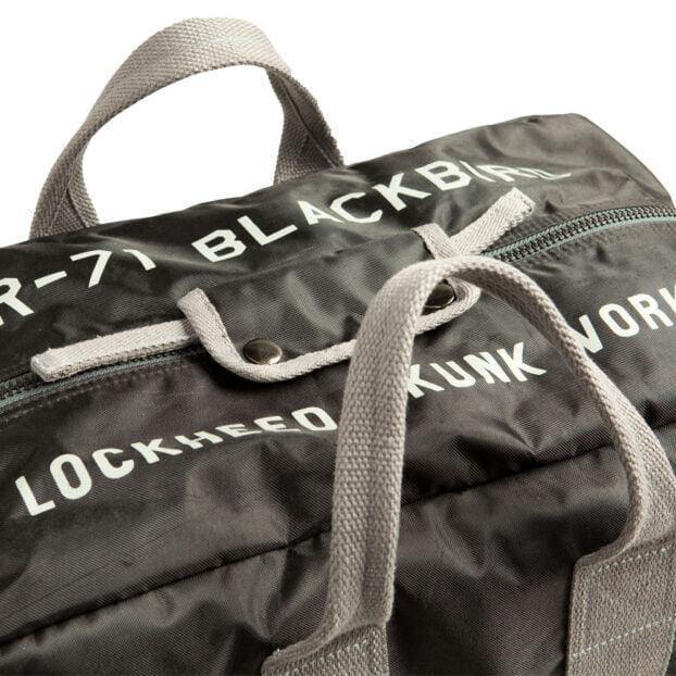 Sac voyage Lockheed Skunk Works Red Canoe nylon noir