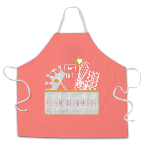 LEVASSEUR Cuisine & Table Rose Lot tablier 55x55cm + toque kids