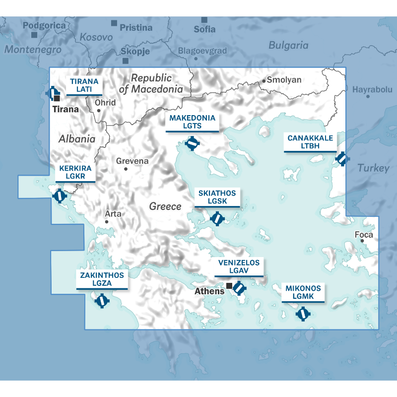 Editerra Air Million Grèce Nord Balkans 2026 carte 1/500 000