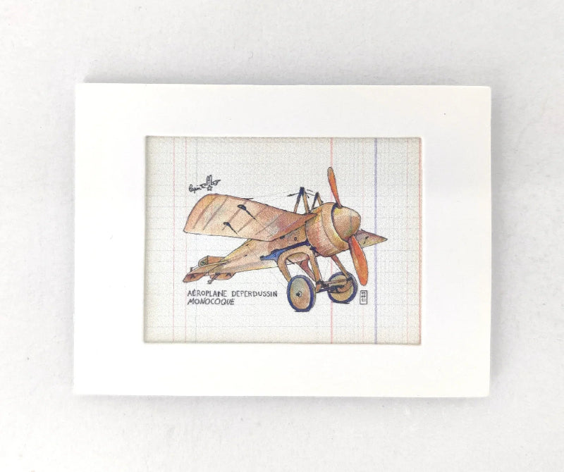 Magnet Deperdussin monocoque Lapin toile canevas passe-partout