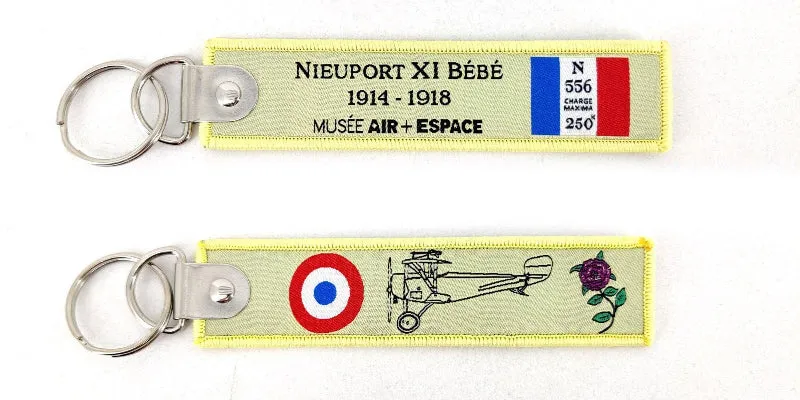 La Boutique du Pilote Porte-clés Flamme Nieuport XI Bébé jaune