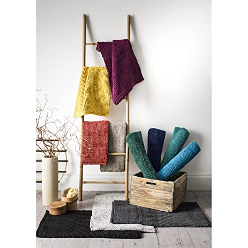 LEVASSEUR Bali tapis de bain anthracite 50x80cm antidérapant