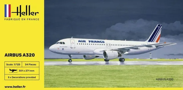 Heller A320 Air France maquette 1/125 à construire