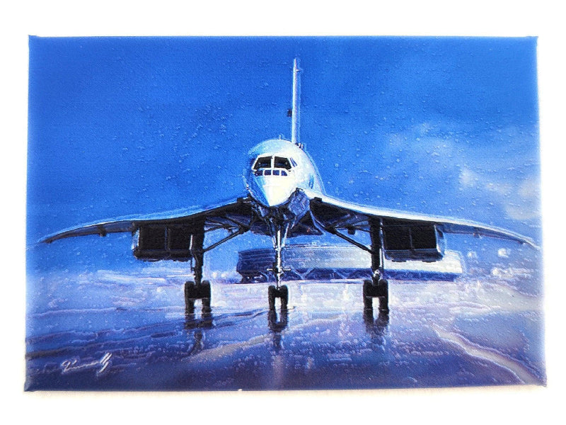 La Boutique du Pilote Concorde à Roissy Magnet Perinotto 8x5,5 cm
