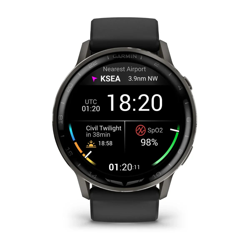 Garmin D2 Air X15 noire montre aviateur connectée GPS 45 mm