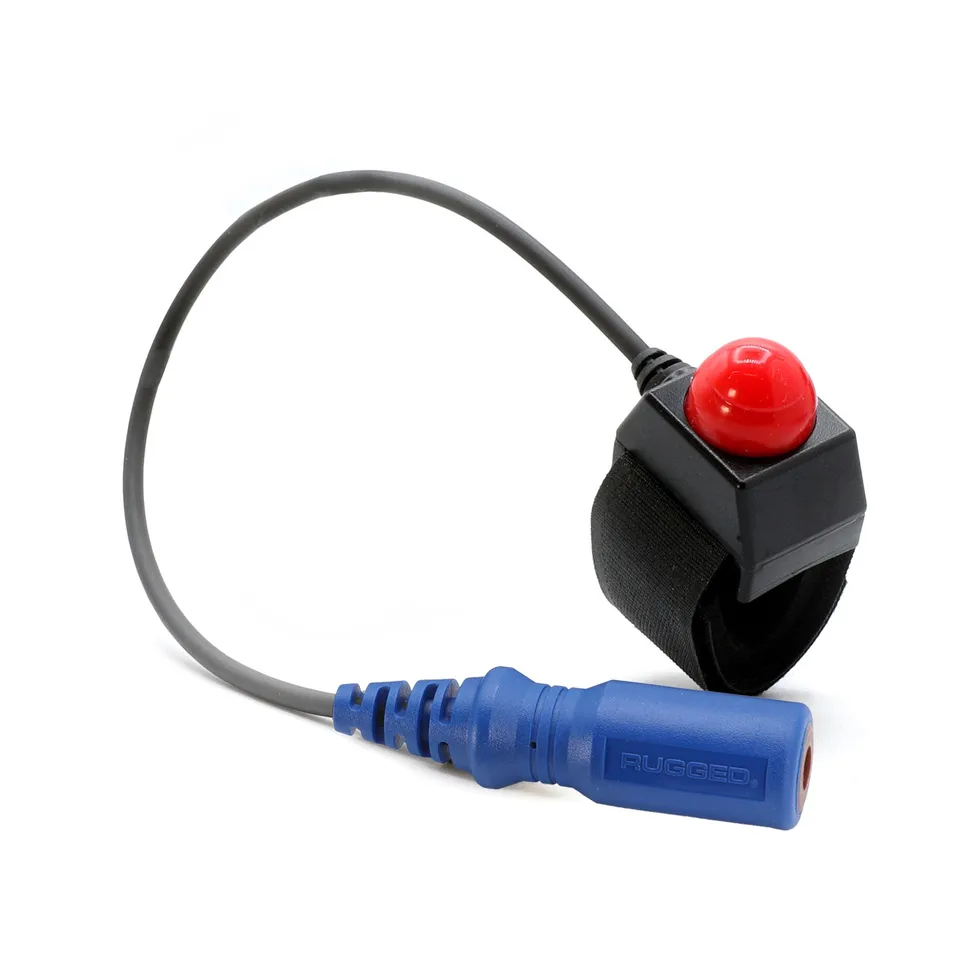 Rugged Air RACE SERIES PTT bouton guidon velcro 12 pouces