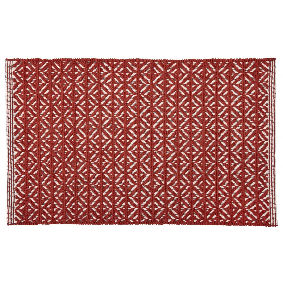 Levasseur Tapis Déco Terracotta 50x80cm Polycoton Chenillé