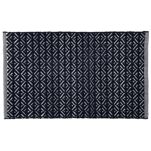 LEVASSEUR Sol tapis de bain chenillé marine 50x80cm polycoton