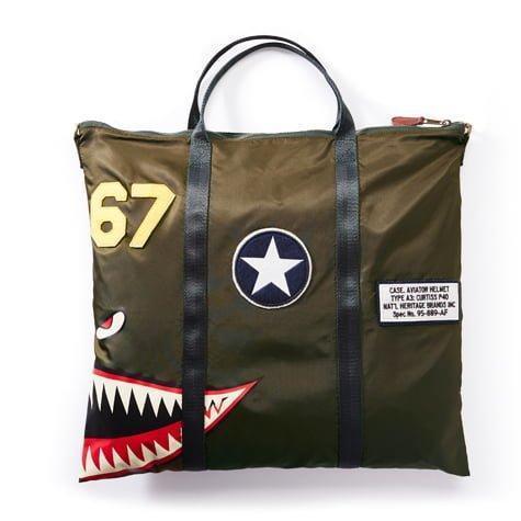 Red Canoe Tenue Sac Casque P-40 sac pilote bandoulière toile