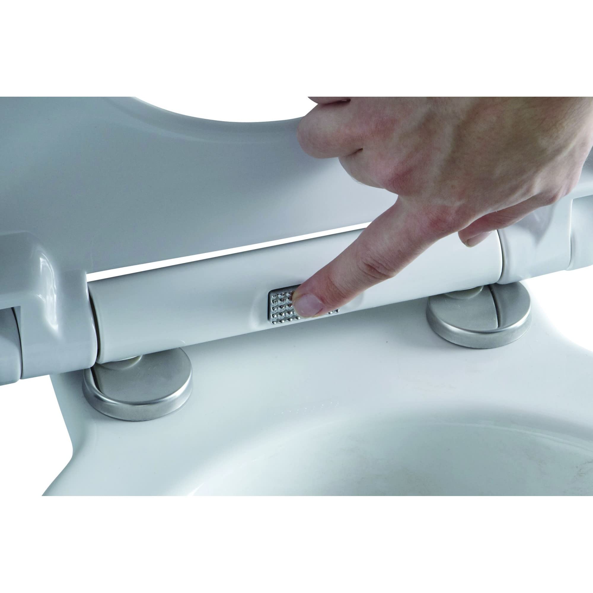 Levasseur Lumos abattant WC LED blanc thermodur 45,4x37