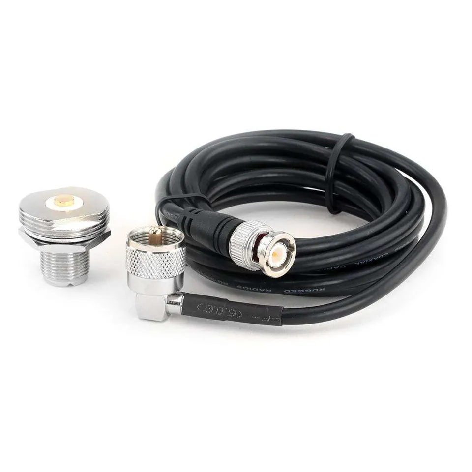 Rugged Air 7 Ft kit câble coaxial antenne BNC RG-58