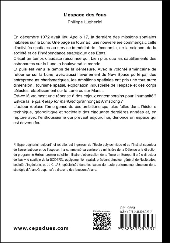 La Boutique du Pilote L'espace des fous essai 2e édition livre Lugherini