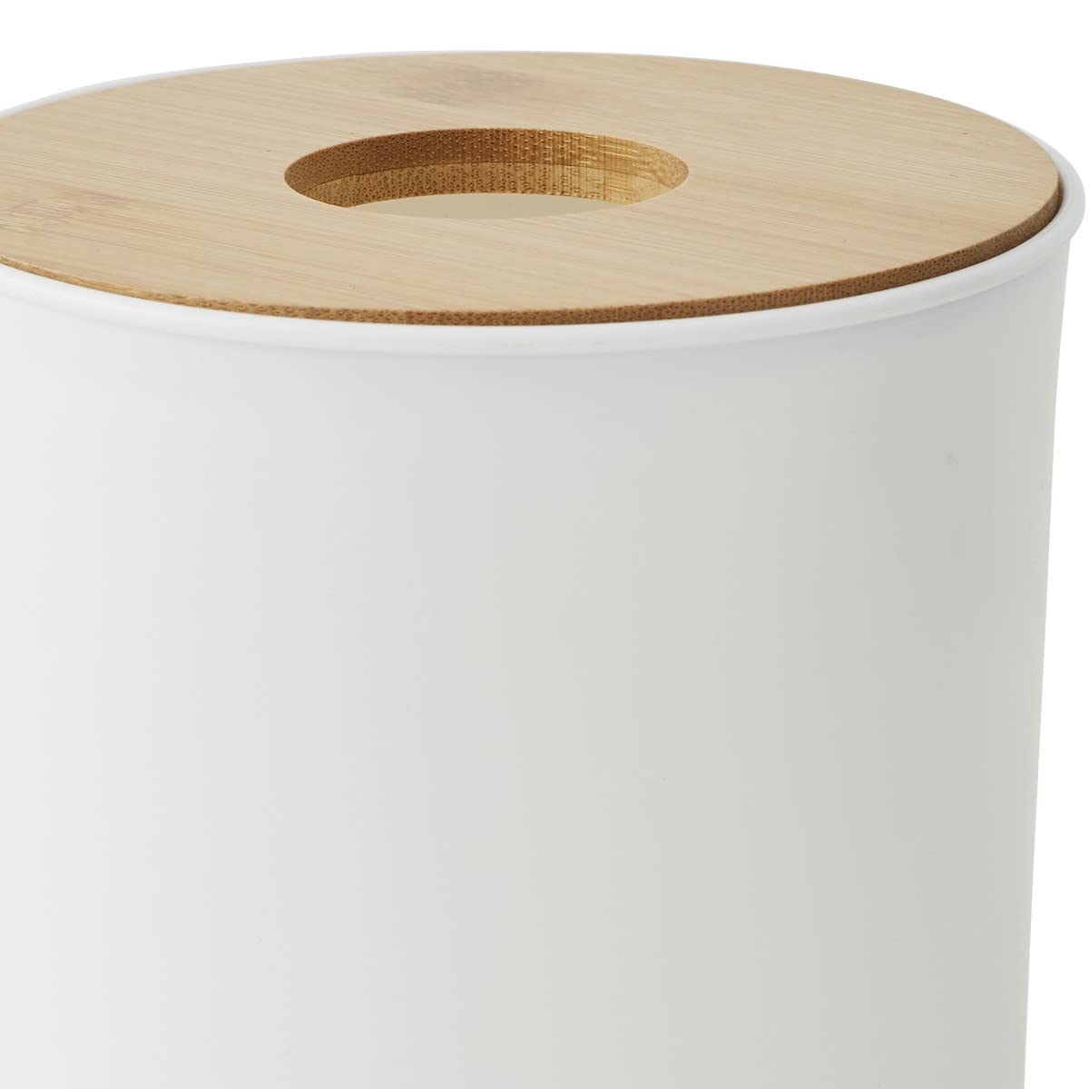 Levasseur Prima Poubelle à Coton 1.5L Blanc Bambou