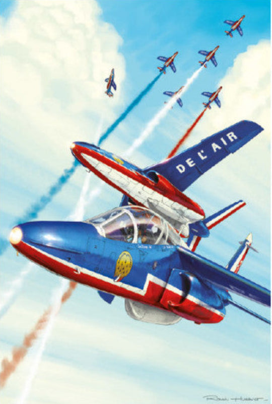 Romain Hugault Patrouille de France affiche 50x70 cm