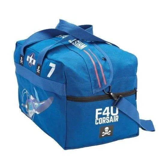 La Boutique du Pilote Sac Corsair sac voyage coton bleu