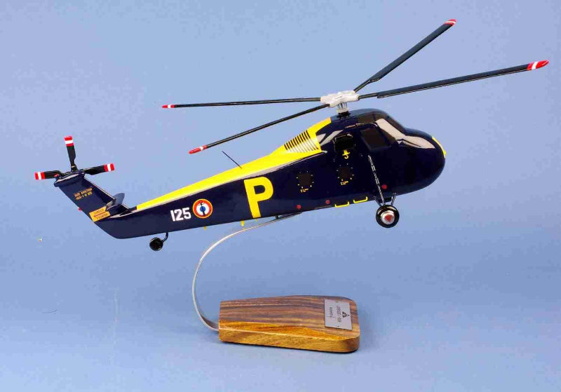 Sud Aviation HSS-1 Seabat Marine maquette bois 1/40