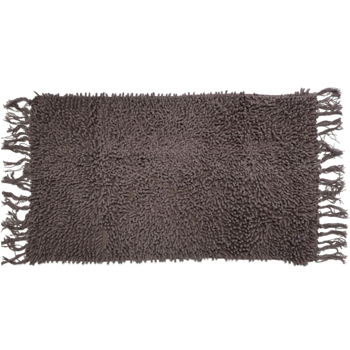 Levasseur Salle de bain Shaggy tapis de bain taupe 50x70cm