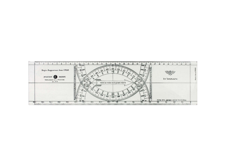 La Boutique du Pilote Règle Jean Cras Souple PVC 385 mm