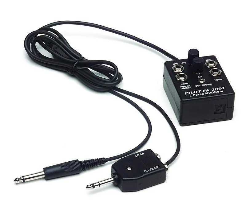 Pilot Communications PA-200T intercom portable 2 casques avion