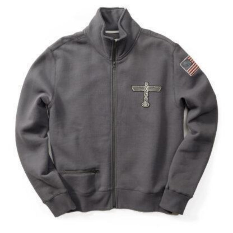 Boeing Vintage gilet zippé gris coton taille S L XXL