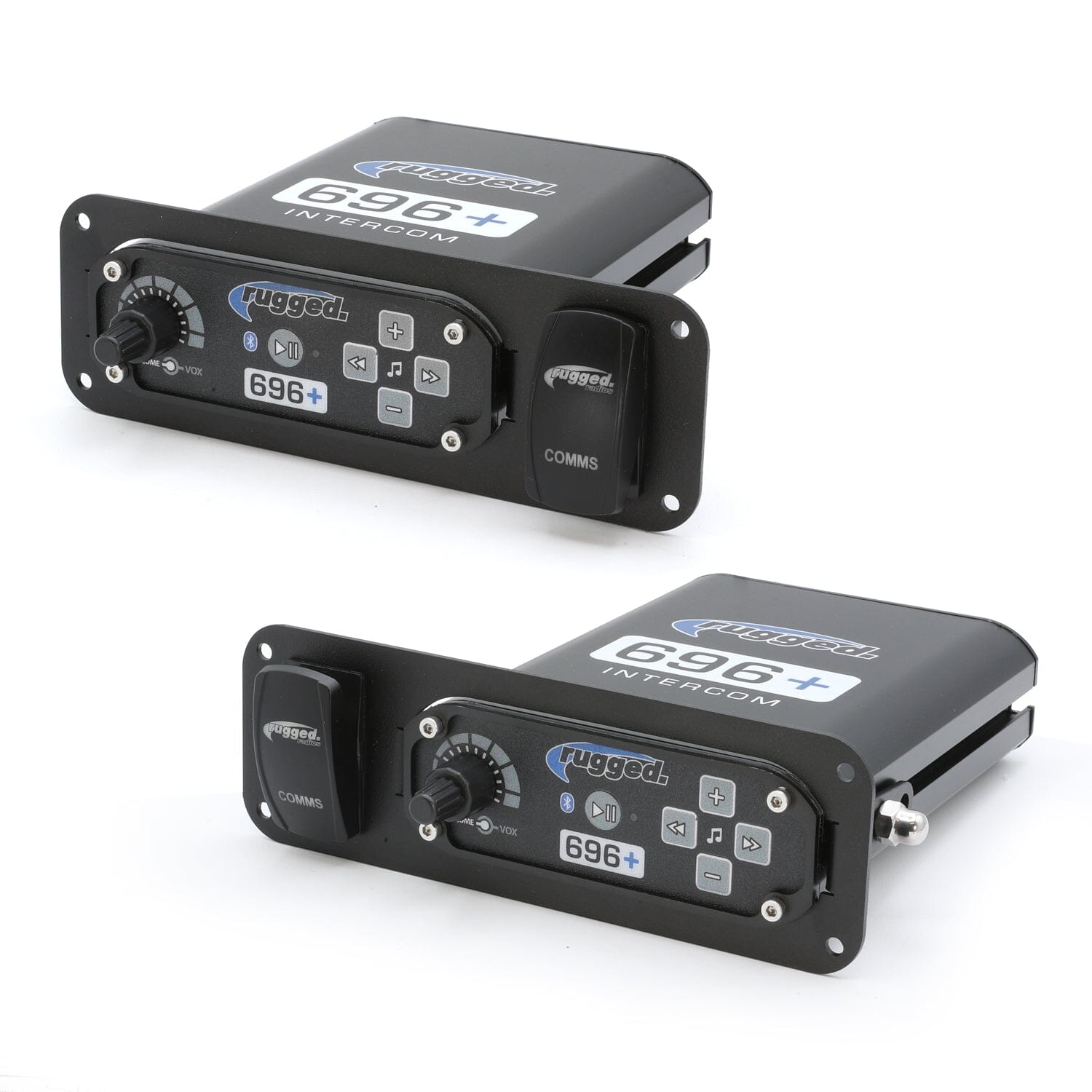 Rugged Air Universal In-Dash support intercom + interrupteur acier