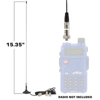 Rugged Air antenne magnétique bibande VHF/UHF BNC 9,5 pi