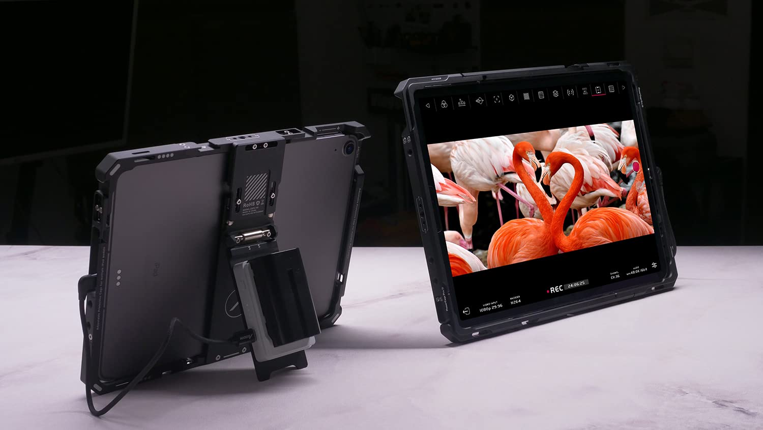 Accsoon PowerCage II cage iPad Pro Air avec plaque NP-F