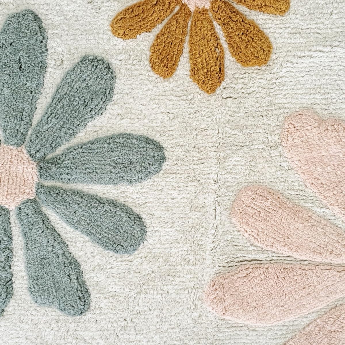 Levasseur Kids Flowers tapis enfant coton 60x90