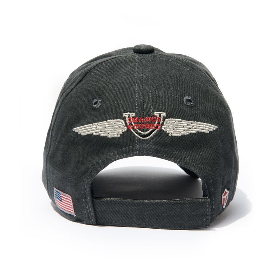 Corsair F4U casquette noire coton brodée pilote