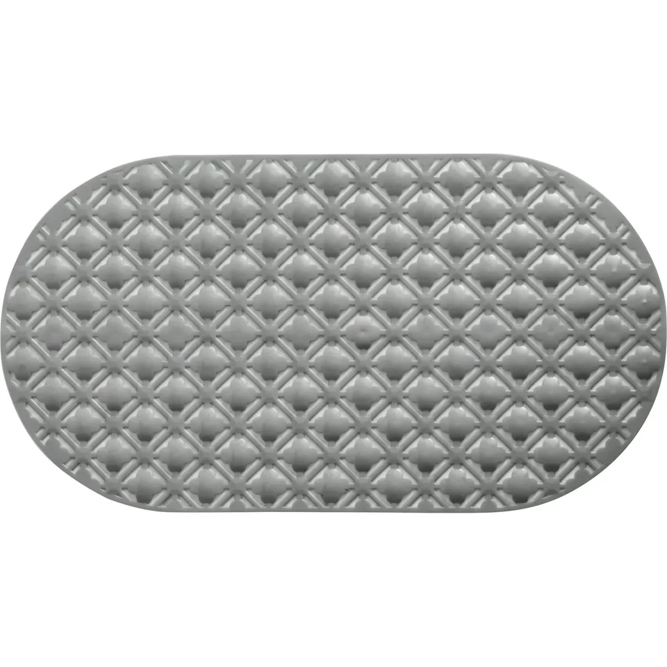 LEVASSEUR Tapis de Douche Anti-dérapant tapis gris 69x38cm PVC